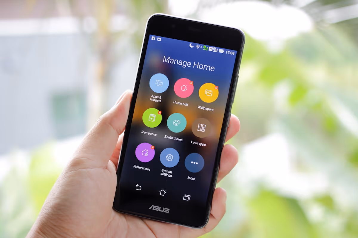 phone with preferences open
