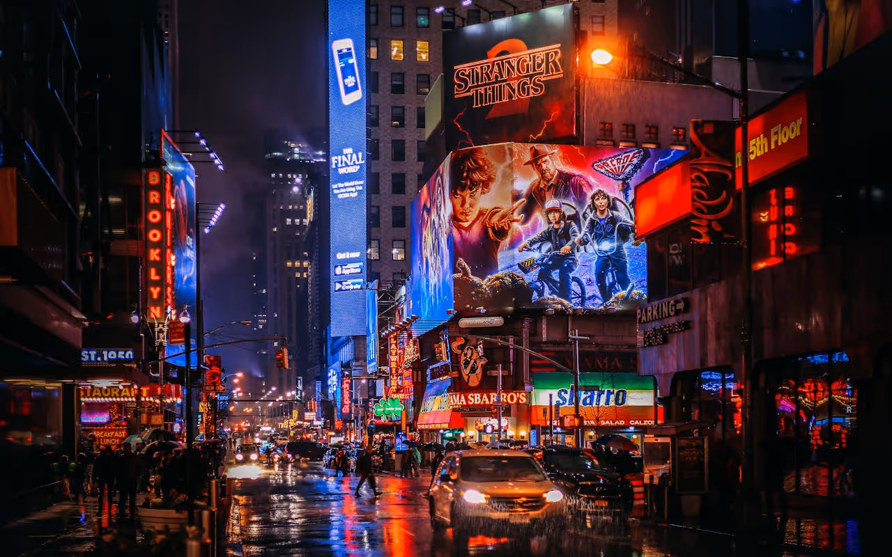 Times Square at night adult entertainment in NYC