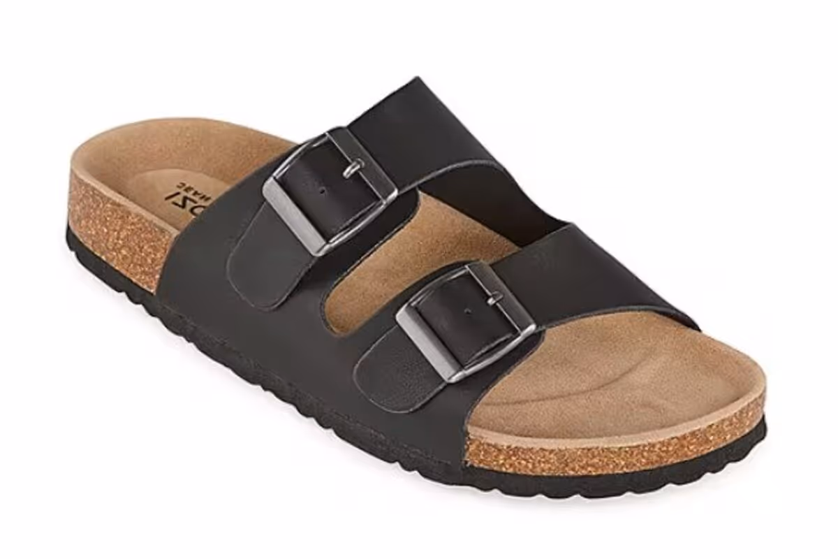 Arizona Fireside Footbed Two-strap sandals from JCPenney. 