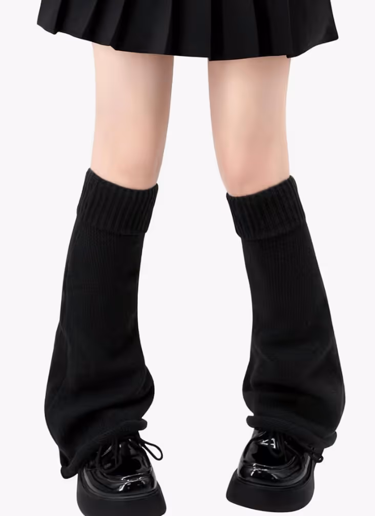 black leg warmers