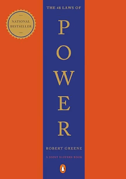 Cover of Robert Green's iconic 48 Laws of Power which is recommended reading as a book to read in your 20s (if you're a man that is)