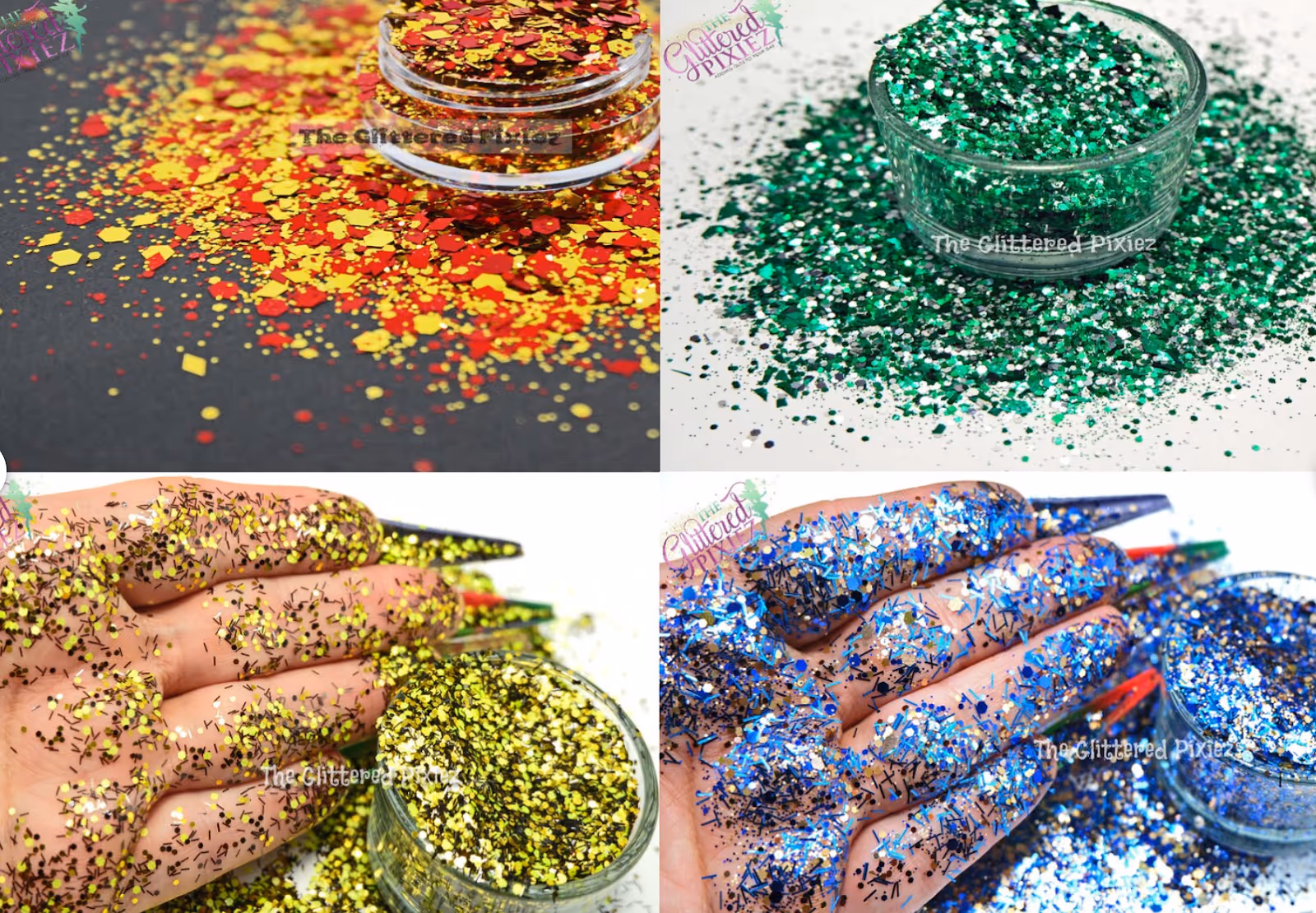 Harry Potter dip nail polish inspired by each Hogwarts House