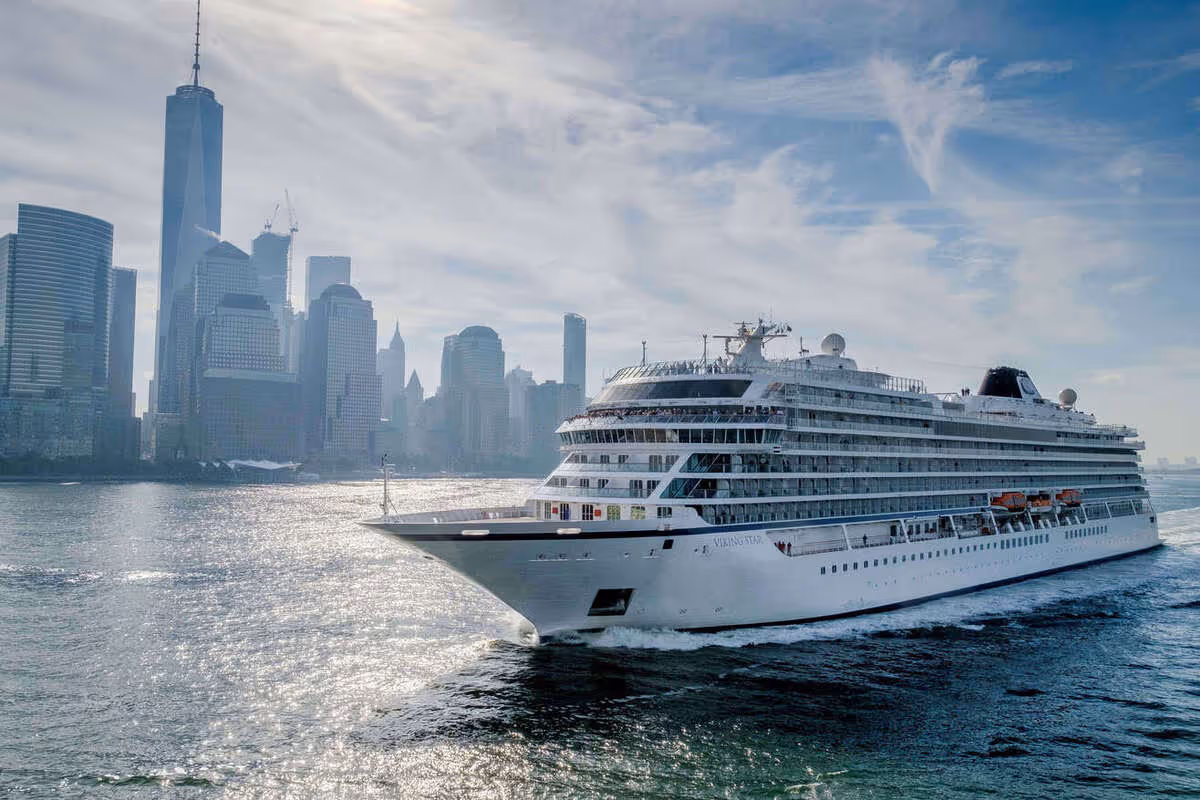 A Viking Cruise cruise ship.