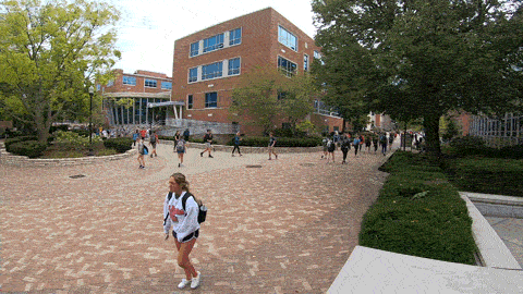 time lapse of students exploring the University of Dayton campus the summer before freshman year