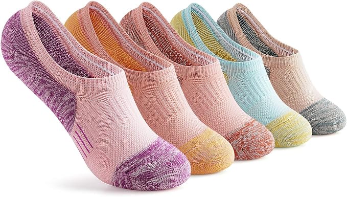 knit-style no-show socks with a similar look to bombas