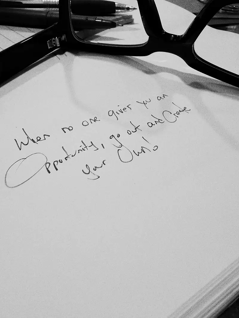 Encouraging quote about trusting yourself and believing in your potential.