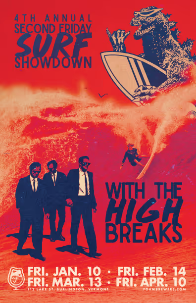 2nd Friday Surf Party ft. The High Breaks (3.13.20)
