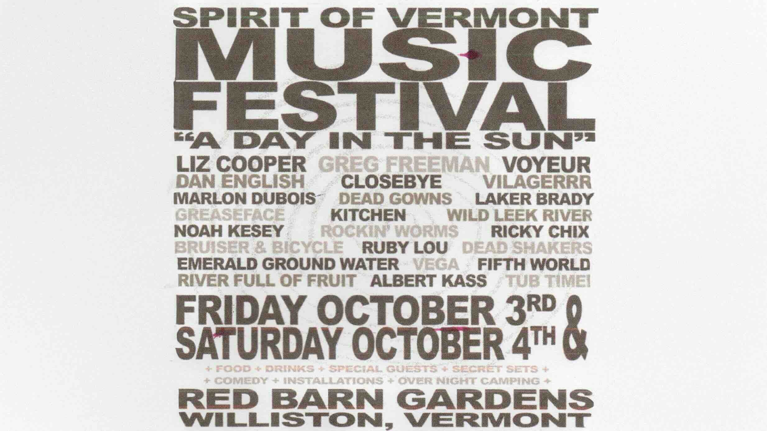 The Spirit of Vermont Festival
