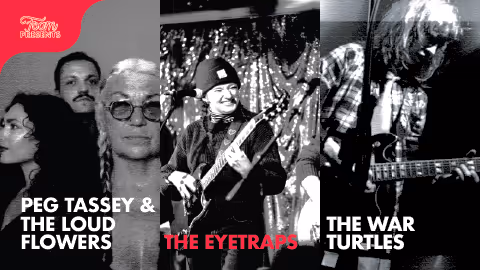Peg Tassey & The Loud Flowers, The Eyetraps, and The War Turtles