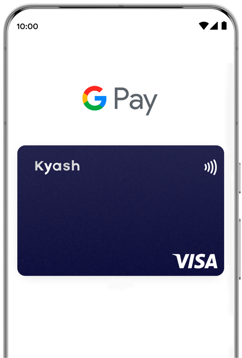 KyashでGoogleを設定し、キャッシュレス支払い