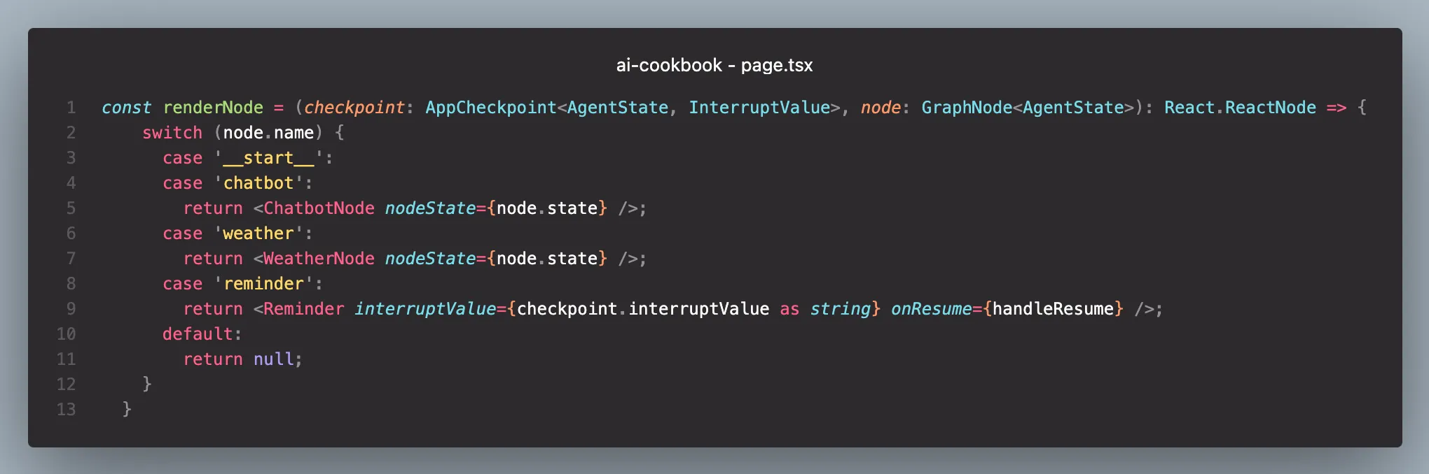 ai cookbook pages code