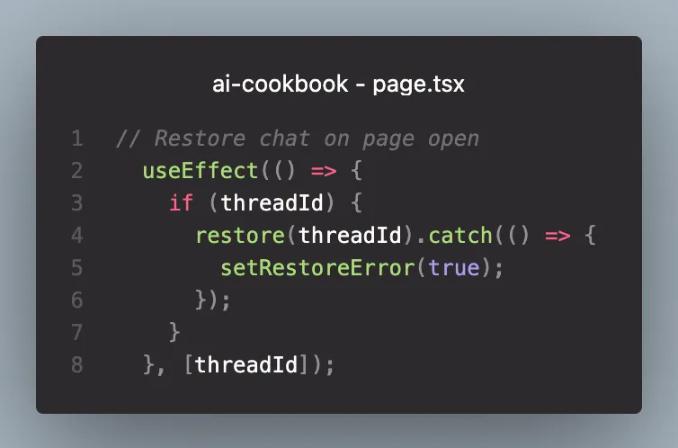 ai cookbook page code