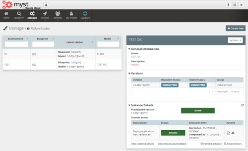 OIC configuration via Myst