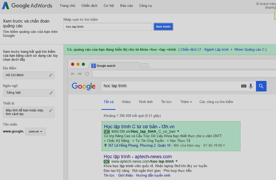 Những thắc mắc thường gặp khi chạy quảng cáo Google Adwords 2