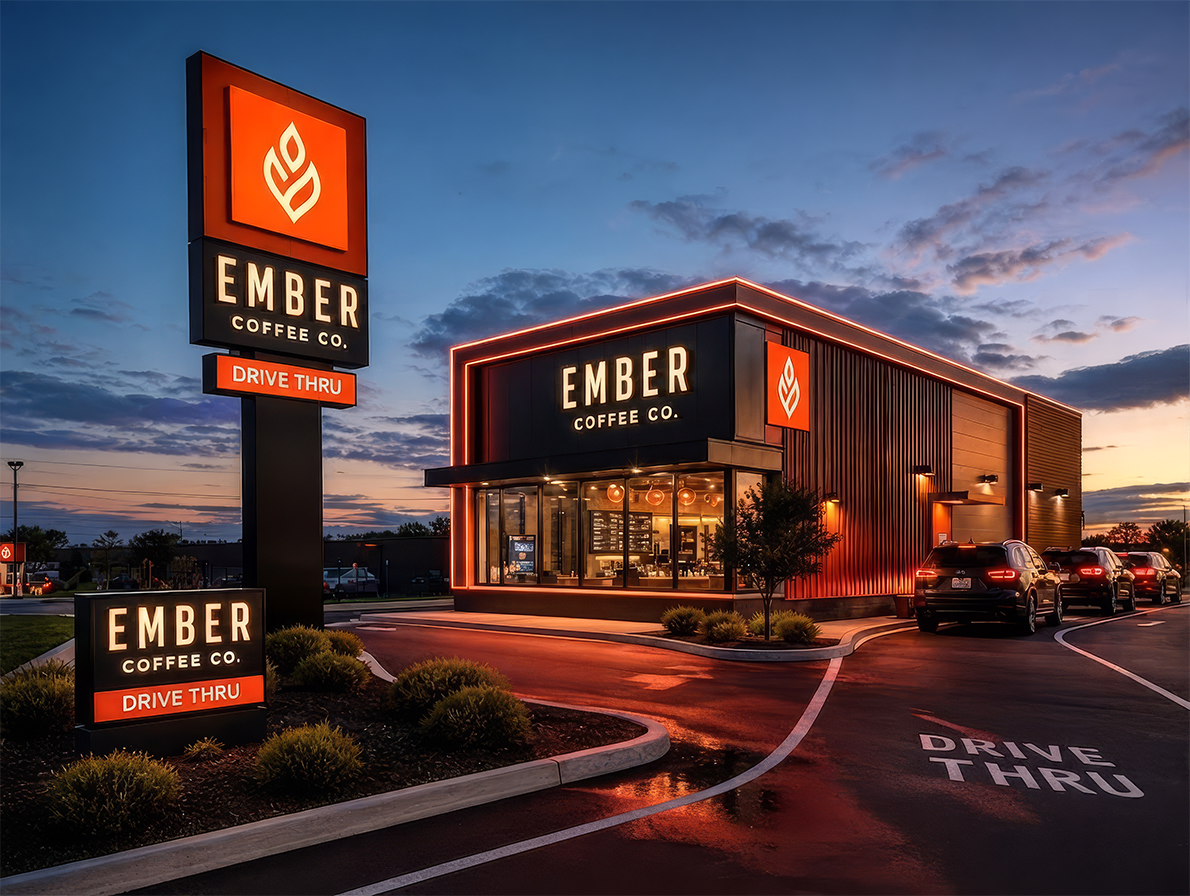 Coffee & Drive-Thru Signage Solutions