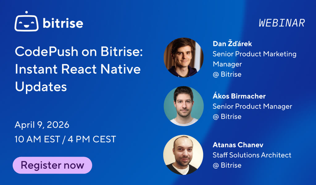 a webinar registration image for CodePush
