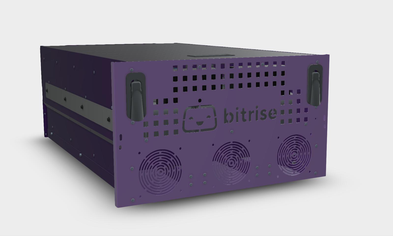 Bitrise owns the machines, in our mini orchards of Mac minis