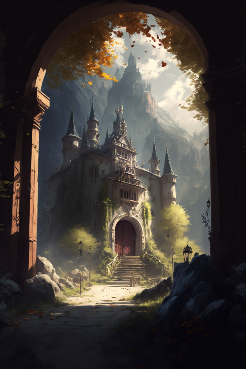 Portals Academy building, concept art