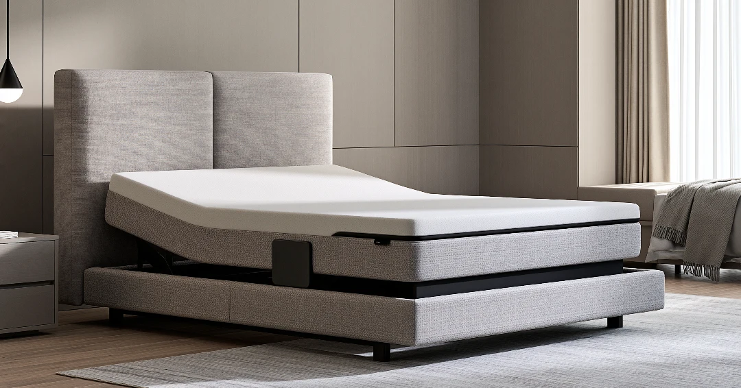 modern orthopaedic bed in a modern room