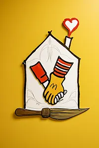 Ronald McDonald House Charities Logo with artistic embellishments