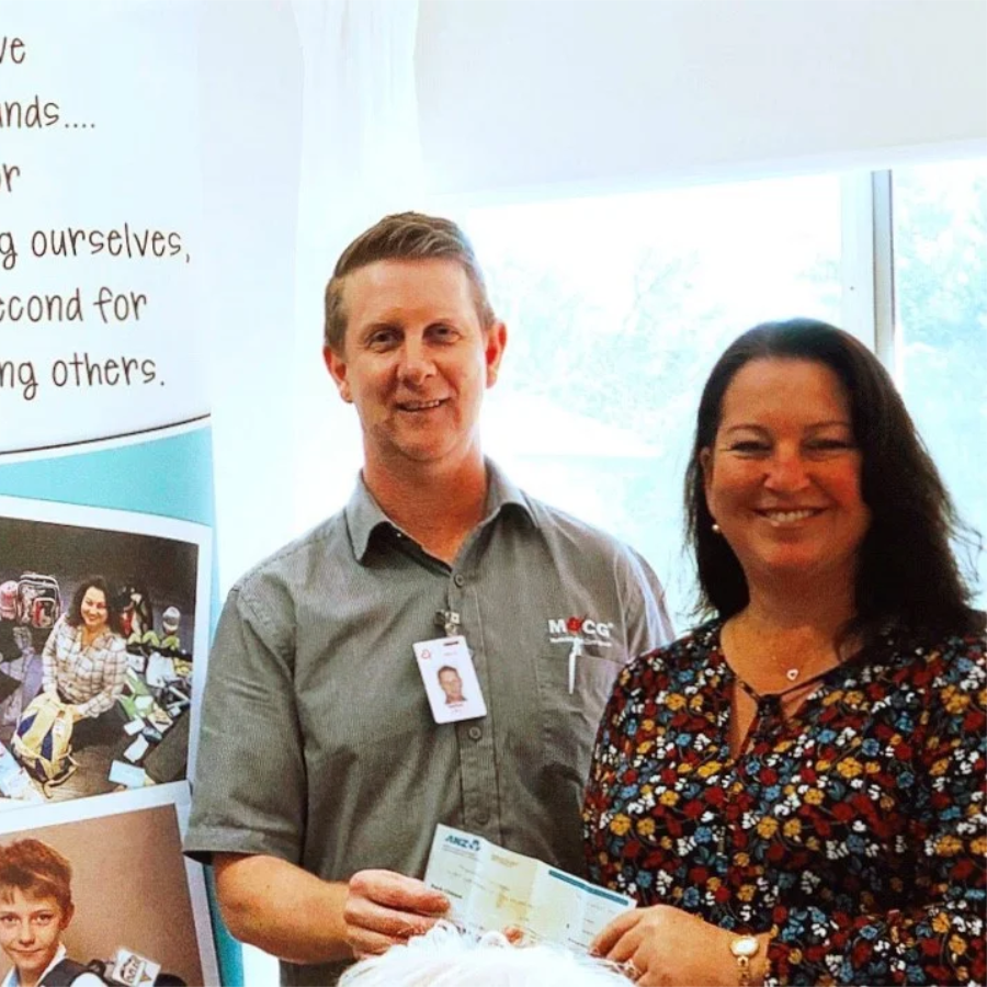 Team from an aged care facility in Endeavour Hills supporting local charity initiatives and community partnerships.