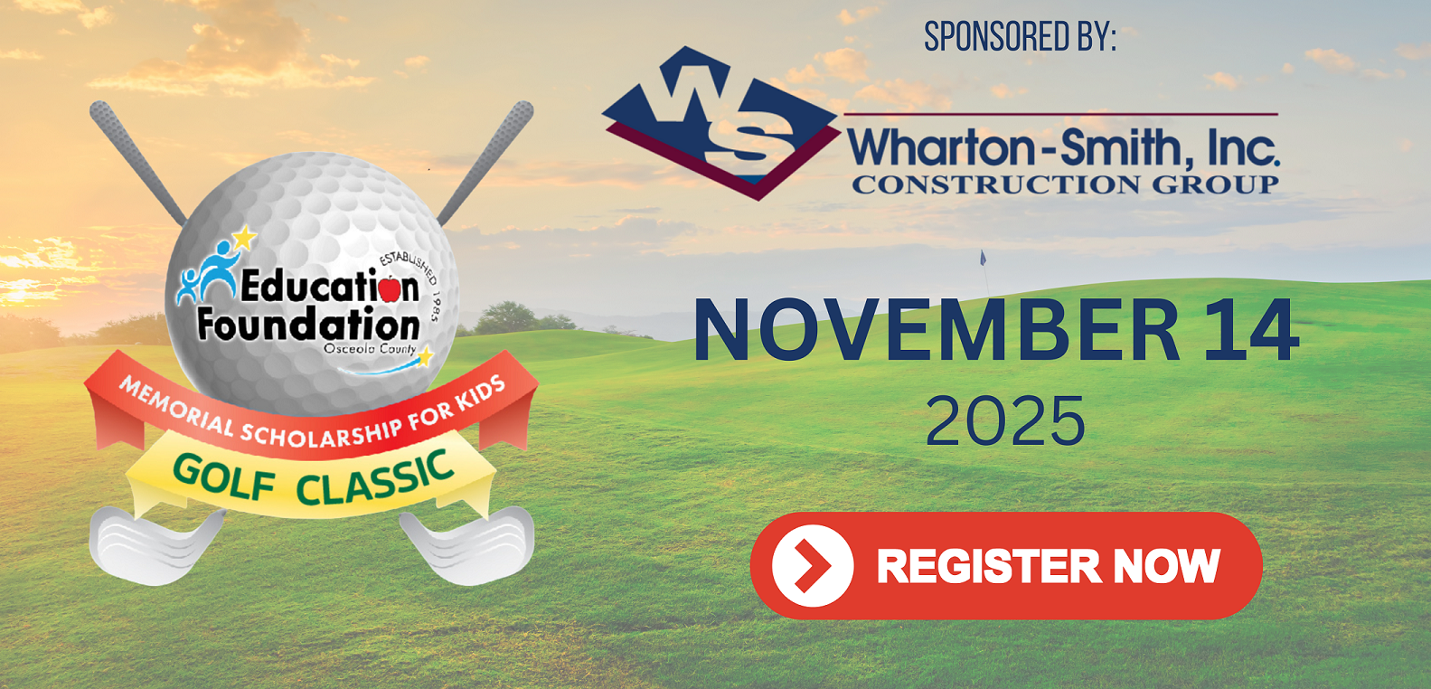 Annual Golf Tournament Flyer on November 8th. Click link for more information 