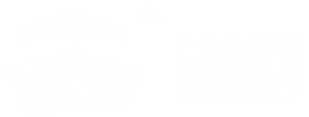 Crown Shades logo with crown symbol above the text in black on white background.