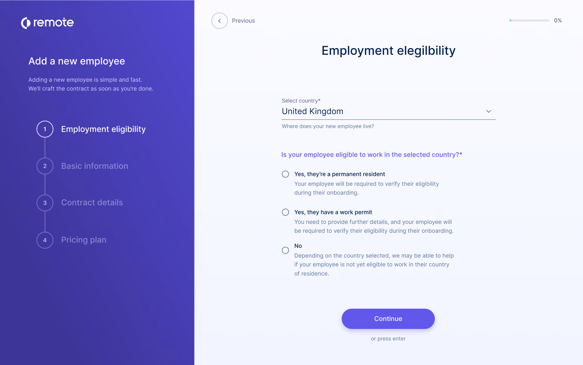 Remote's Onboarding Software dashboard screenshot