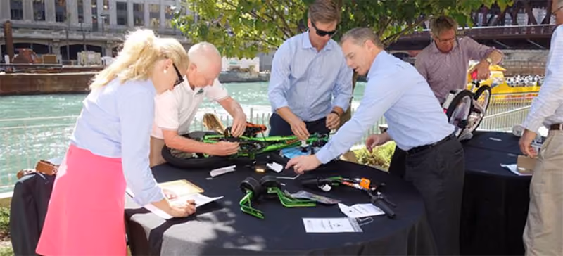 Build a bike can be a fun team building experience for team members