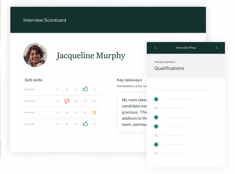 Layout of the Greenhouse applicant tracking system.