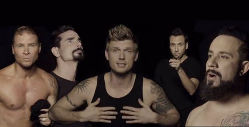 The Backstreet boys giving advice on recruitment marketing.