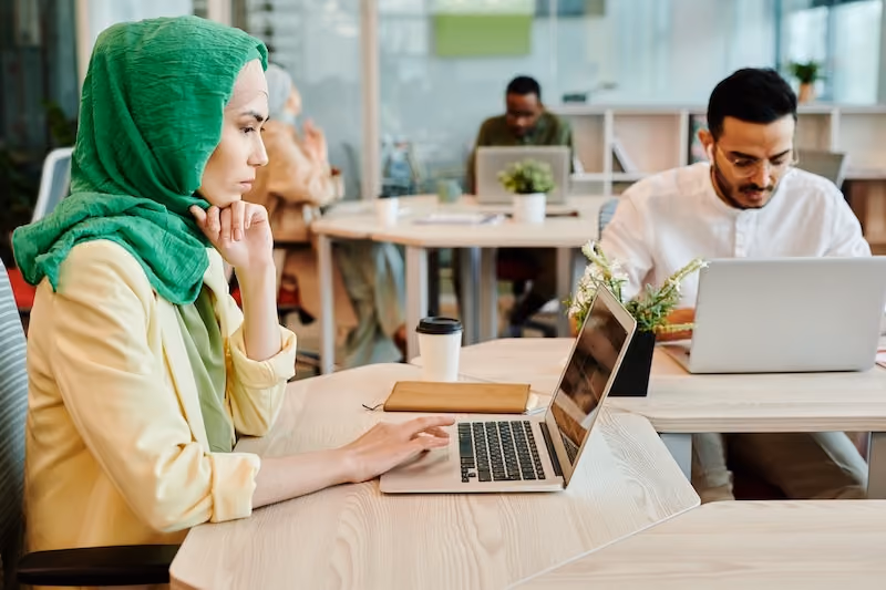 Employees complete performance feedback