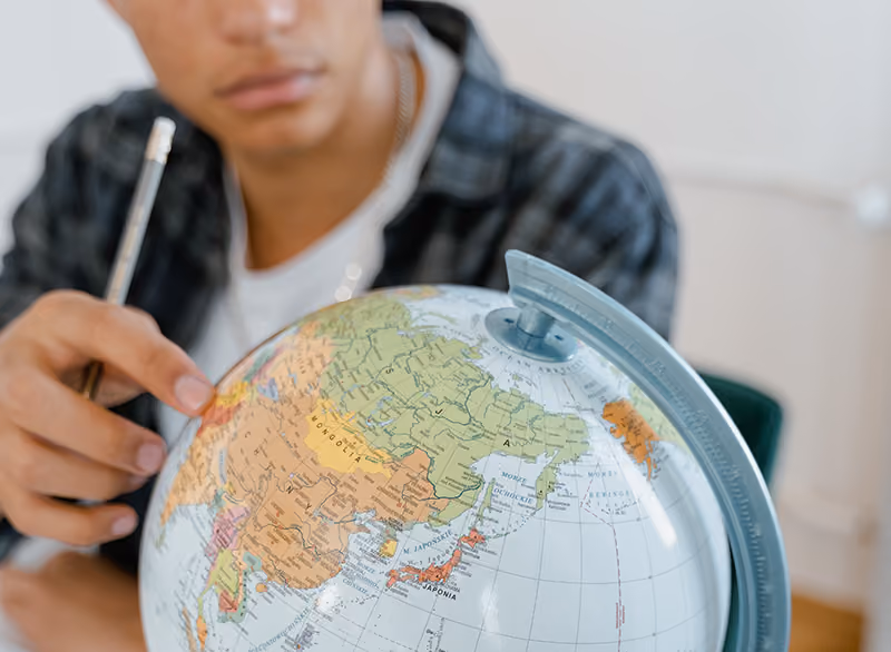 A digital nomad considering various destination countries.