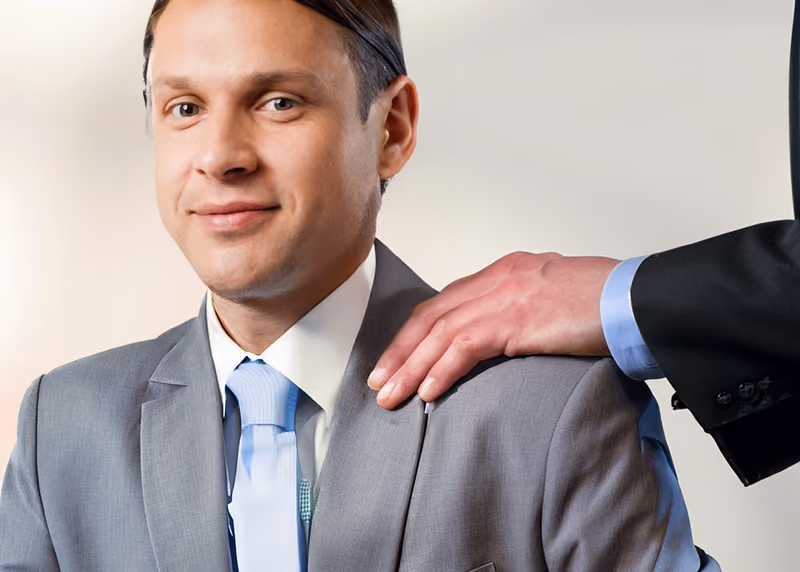 A CEO offering support to an employee who was laid off