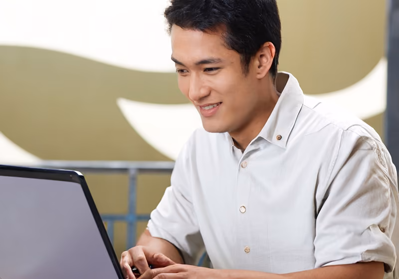 An HR professional writing HR policies for their company.