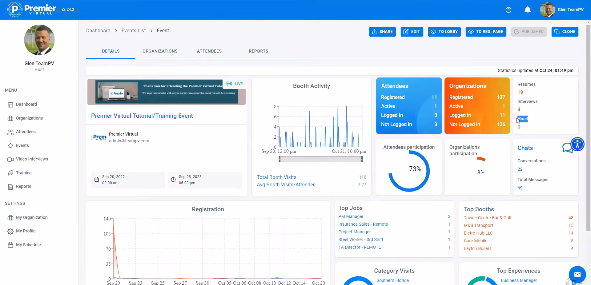 Premier-virtual-career-fair-platform-screenshot