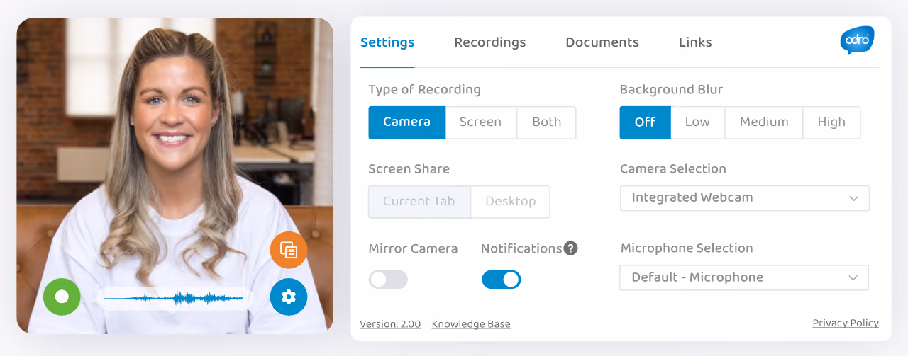 Odro recruiting agency software screenshot
