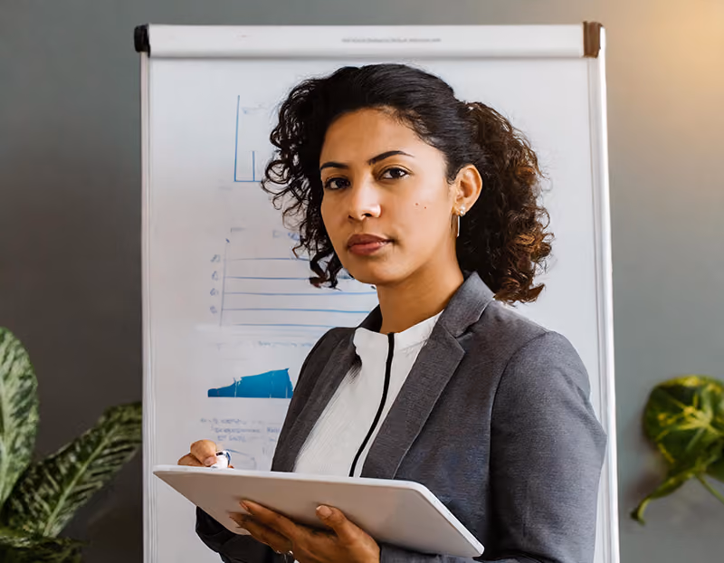 A concerned HR manager reviewing concerning data regarding employee turnover within their organization.