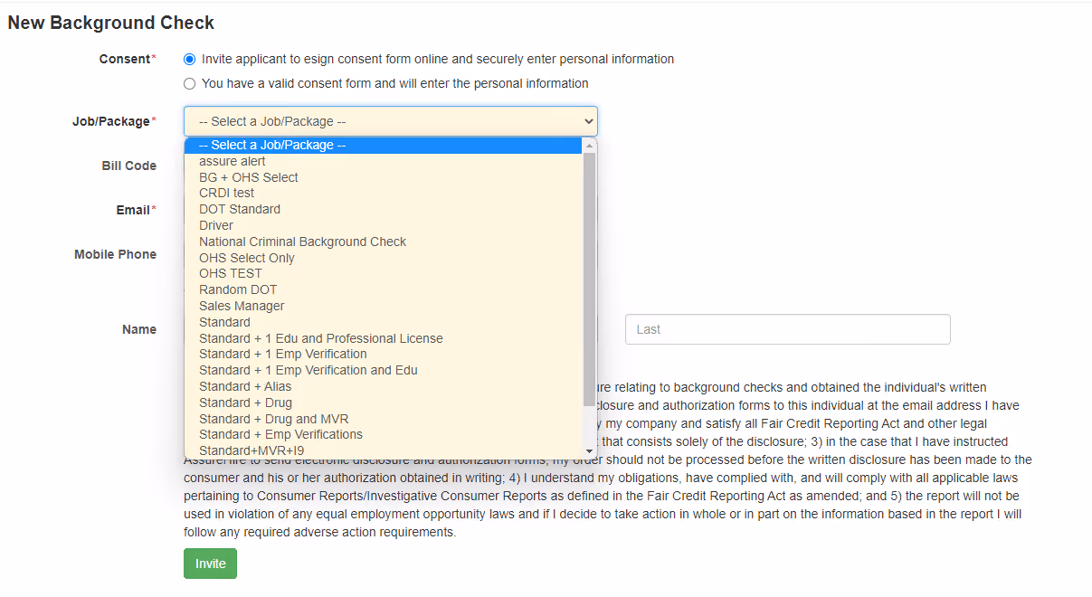 Assurehire-background-check-software-screenshot