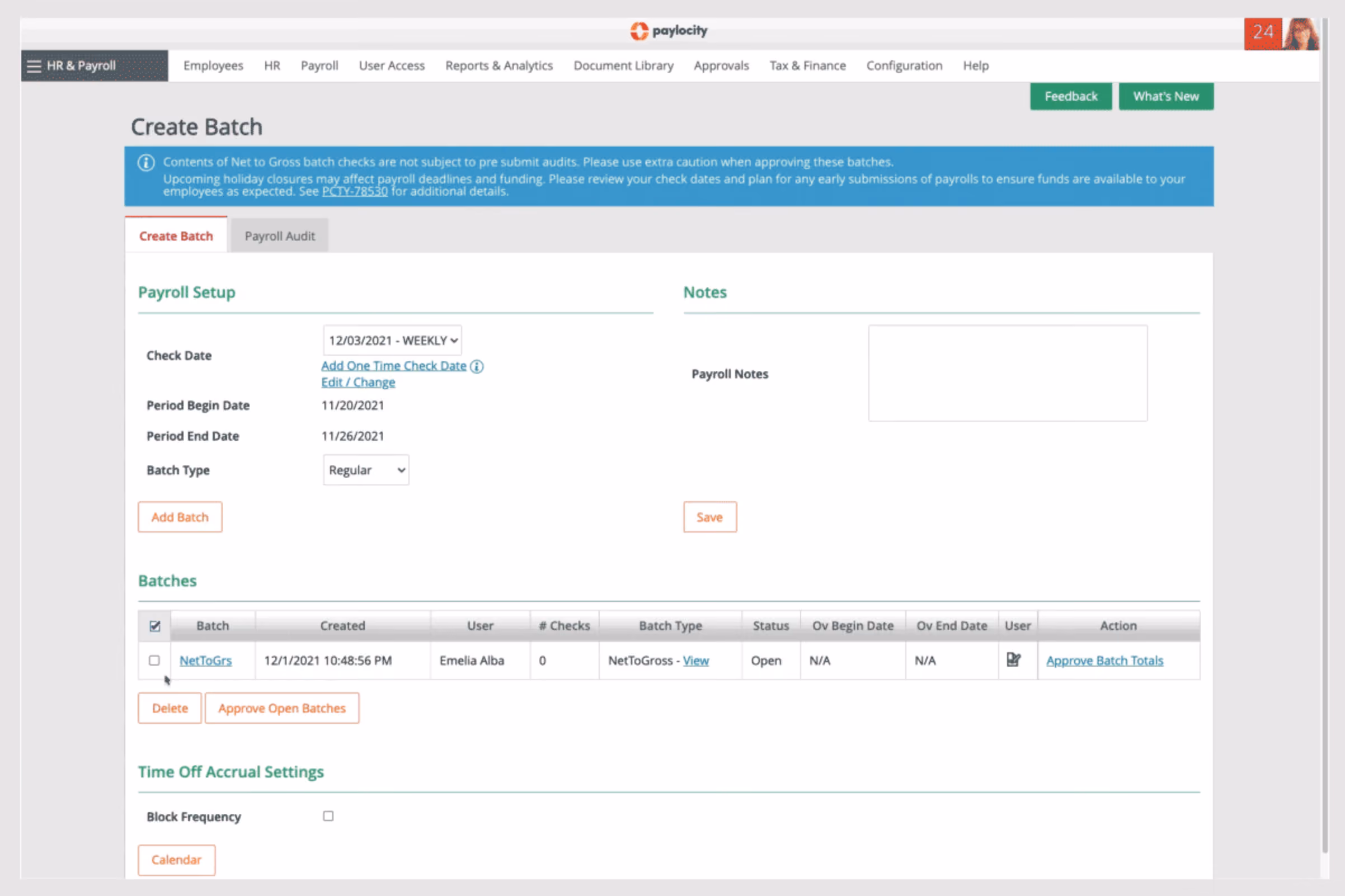 Paylocity Payroll and HR software