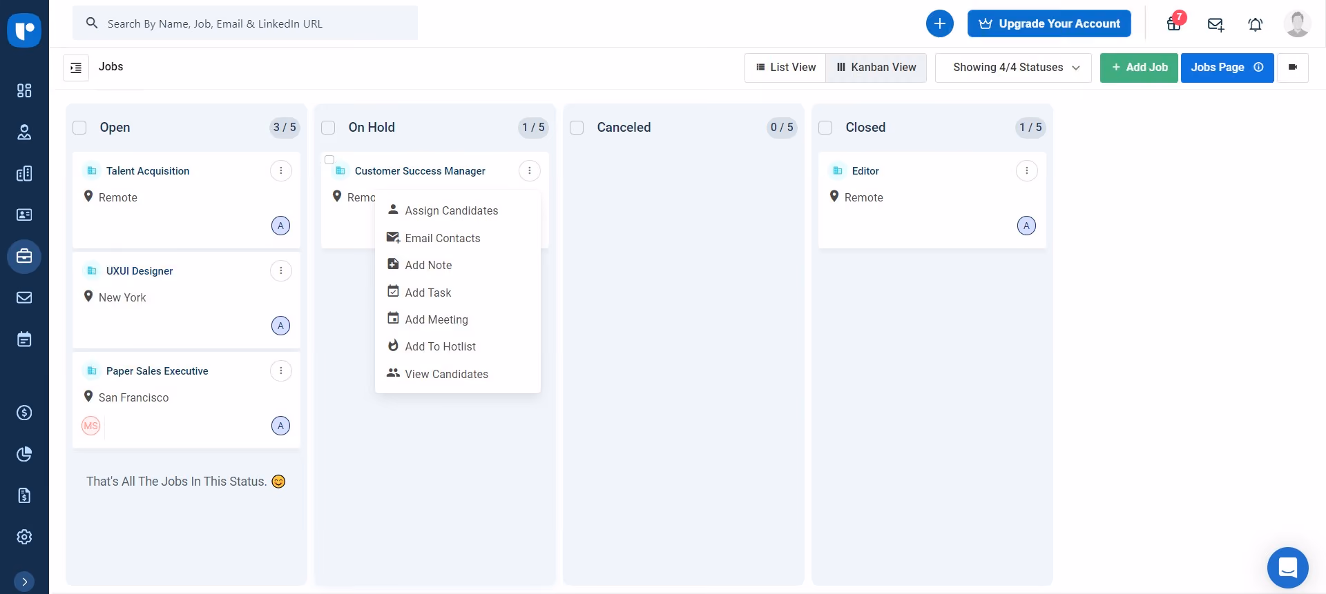 Recruit CRM-dashboard-screenshot
