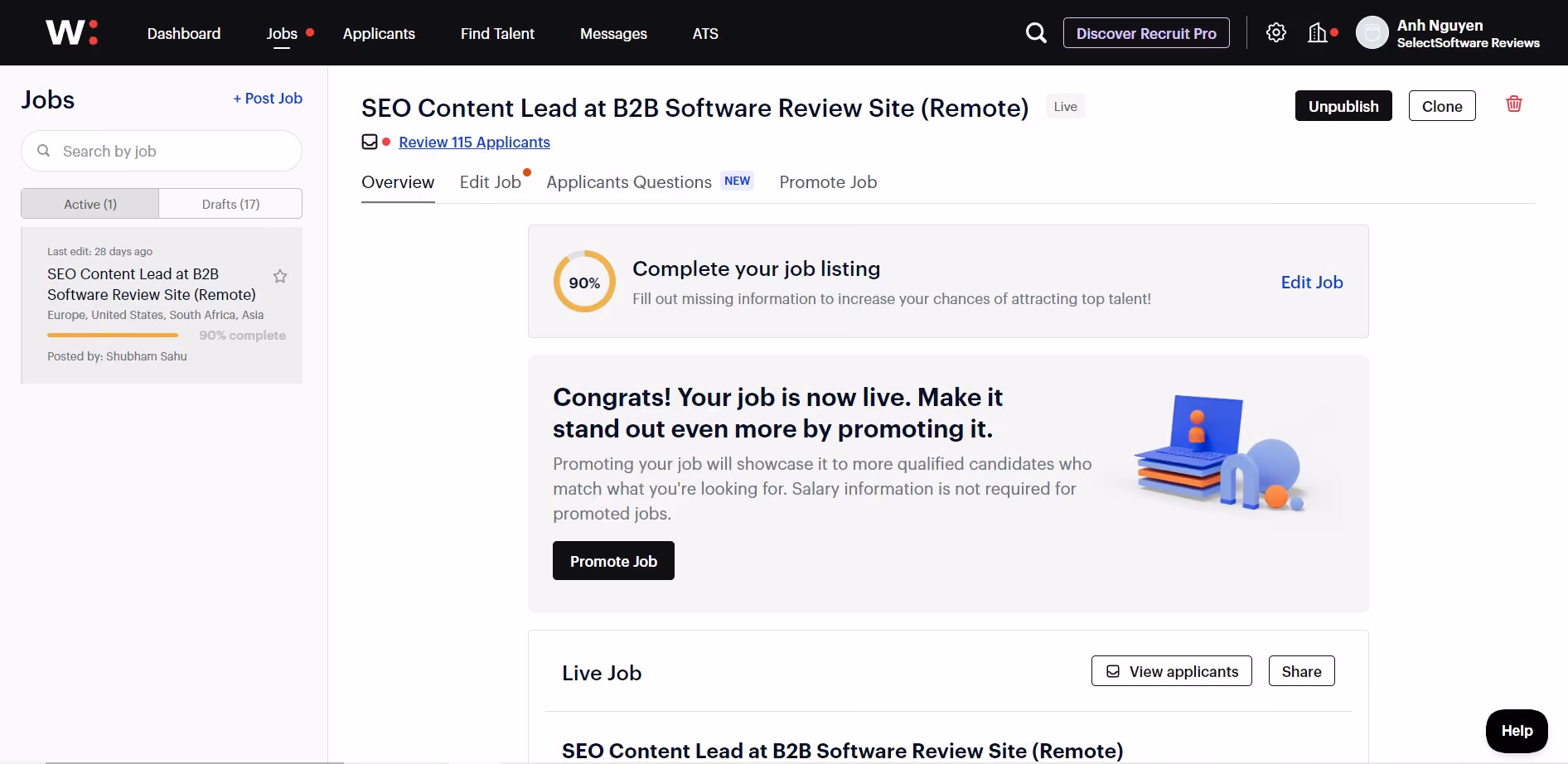 Wellfound-free-recruiting-software-screenshot