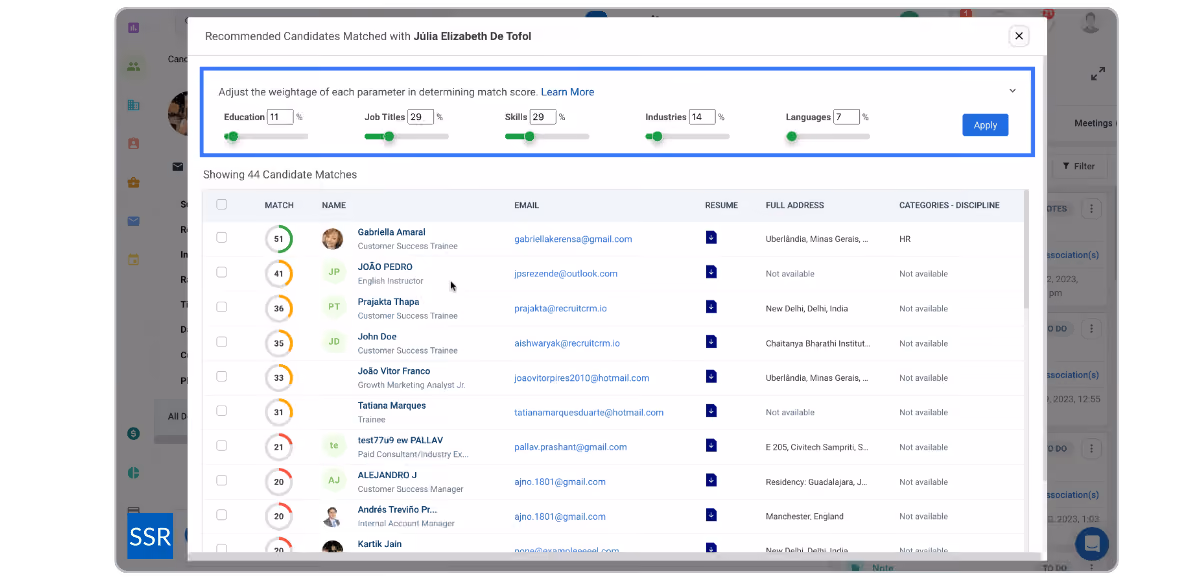 Many ATS now offer AI candidate matching and profile scoring features