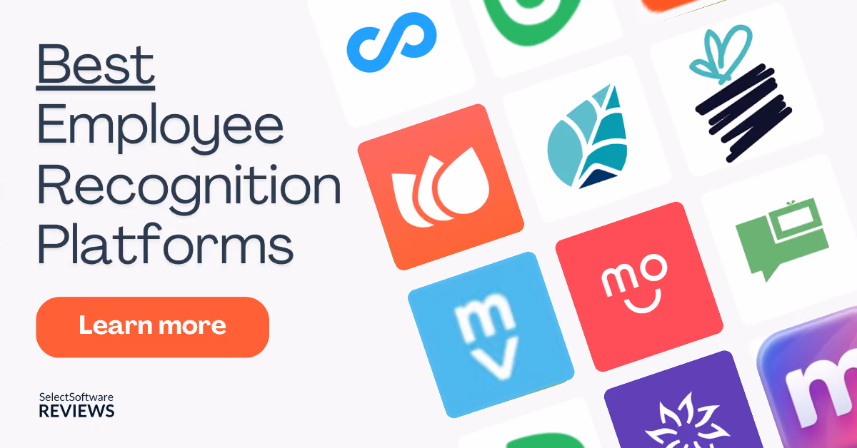 graph showing logos of best employee recognition platforms