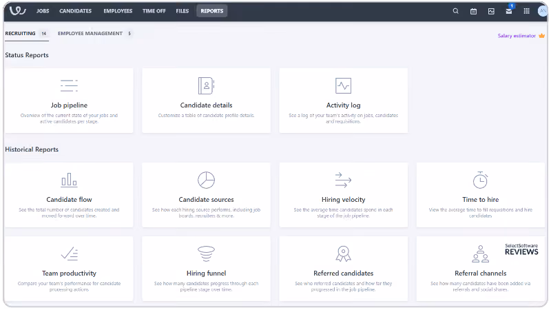 Applicant tracking systems’ robust reporting capabilities allow for hiring block flagging