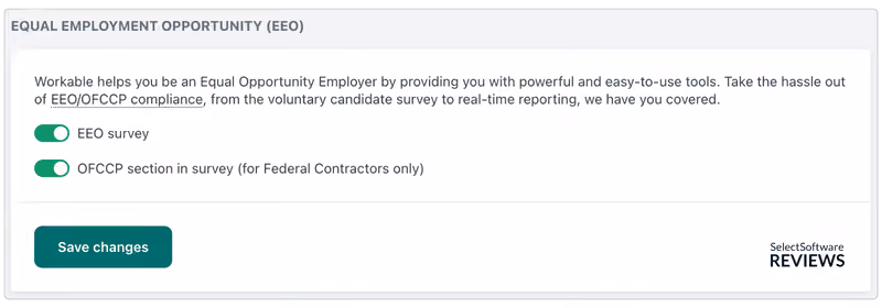 applicant tracking system benefits include EEO data collection