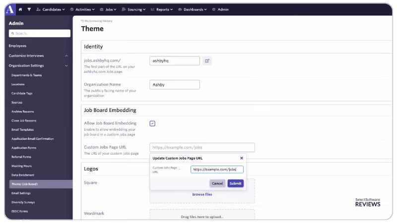 Applicant tracking systems benefits include employer branding features