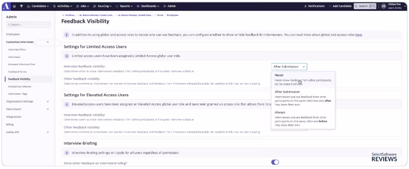 Asby ATS benefits include clarified roles and permissions