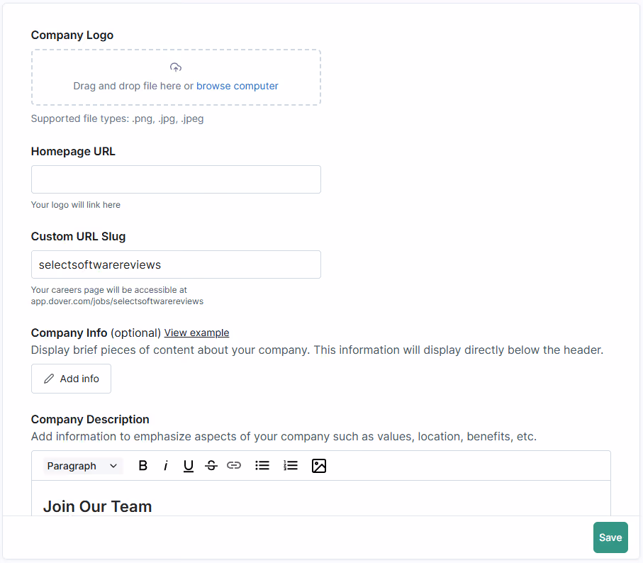 The ability to match the look of the job posting to the corporate site varies depending on specific ATS providers