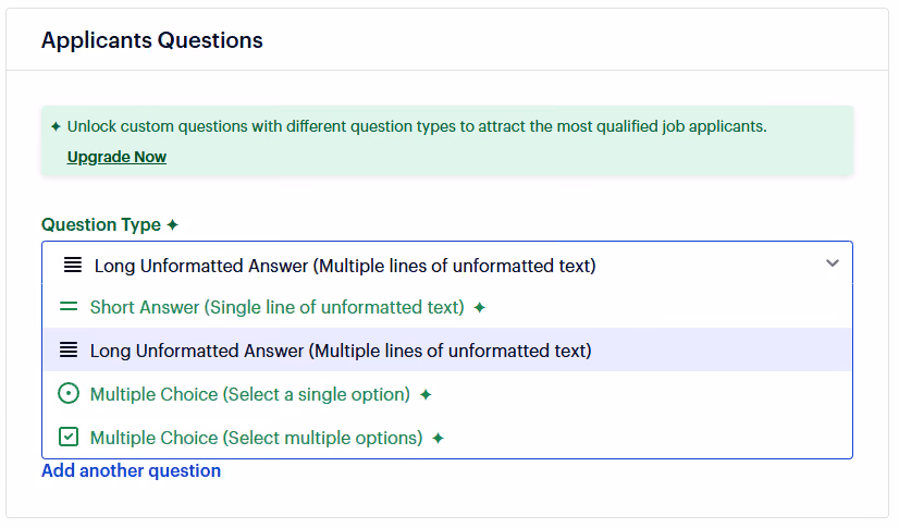 Some ATS can assign pre-screening questions to requisition